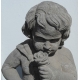 Sculpture en pierre "enfant printemps"
