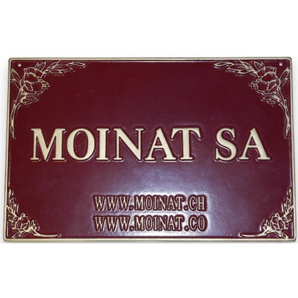 Modèle de plaque en fonte d\'aluminium