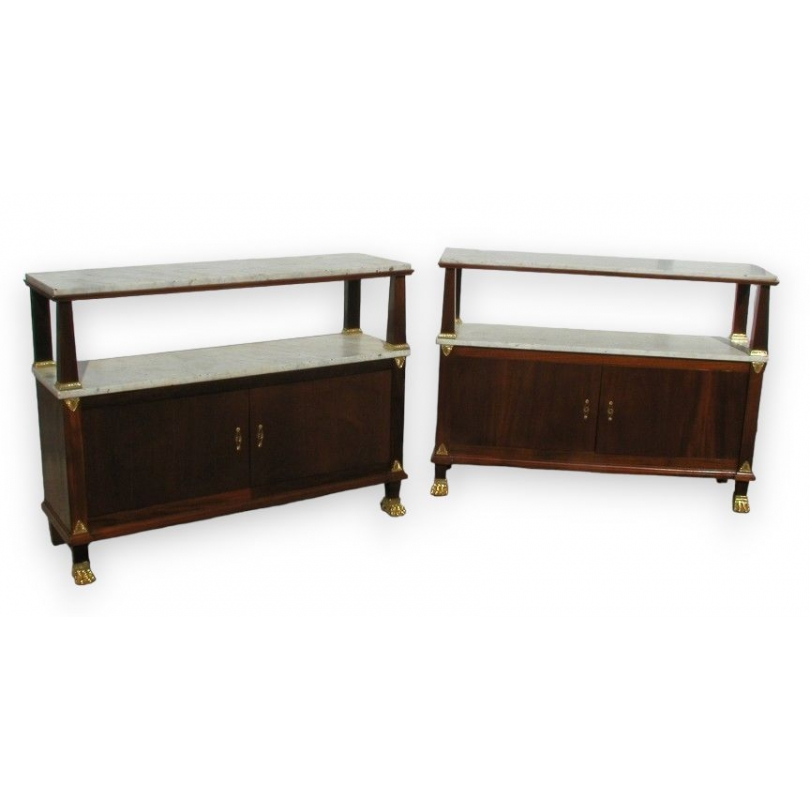 Pair transformed sideboards, b