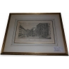 Gravure "Place et Porte de Rive" de P.