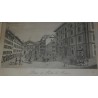 Engraving ‘Place et Porte de Rive’ by P. on Moinat SA – Antiques and decorative items – Engravings, lithographs