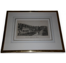 Gravure "Vue du Jardin des Plantes,