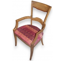 Fauteuil modèle Orphey, teinte Youna et rouge