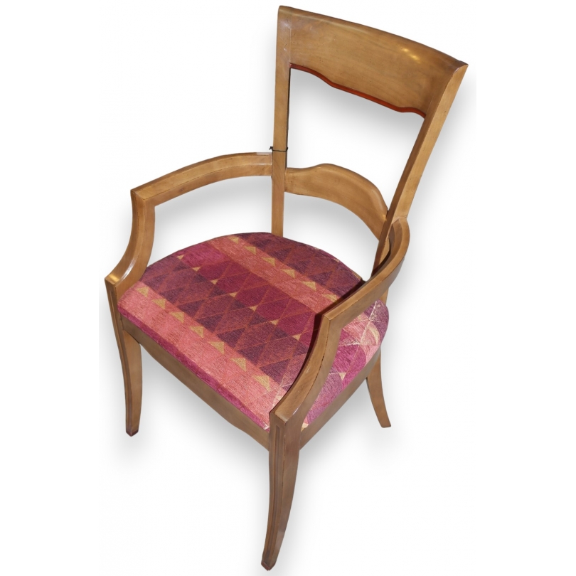 Fauteuil modèle Orphey, teinte Youna et rouge