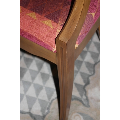 Fauteuil modèle Orphey, teinte Youna et rouge