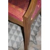 Fauteuil modèle Orphey, teinte Youna et rouge