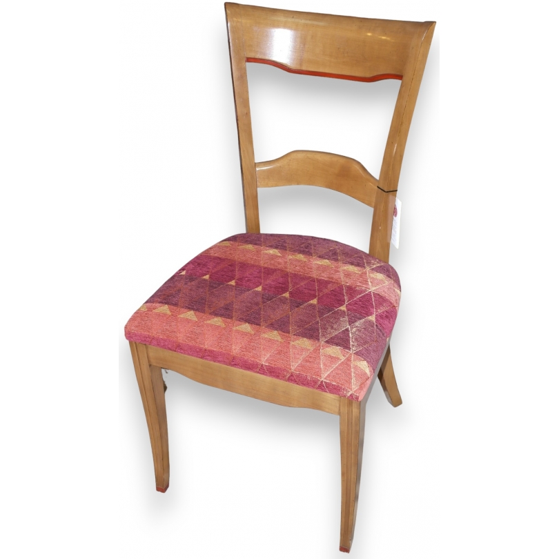 Chaise modèle Orphey, teinte Youna et rouge