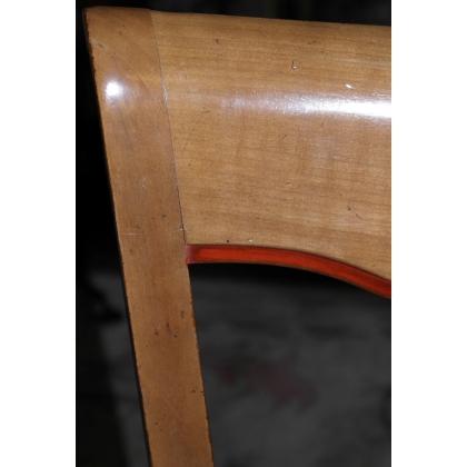 Chaise modèle Orphey, teinte Youna et rouge