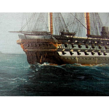 Paintings | Painting entitled ‘Bateau’, signed DUBREUIL. Moinat SA  – Antiques and home décor
