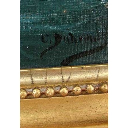 Paintings | Painting entitled ‘Bateau’, signed DUBREUIL. Moinat SA  – Antiques and home décor