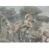 Line engraving ‘Village Festival’ by Moinat SA – Antiques and decorative items – Engravings, lithographs