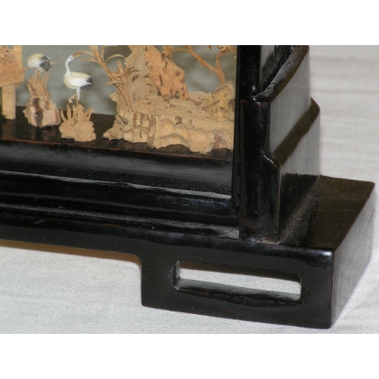 'Temple' bas-relief, made of cork, by Moinat SA – Antiques and home décor