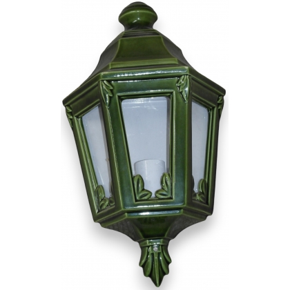  Lanterne Applique en céramique verte sur  Moinat SA  - Antiquités décoration