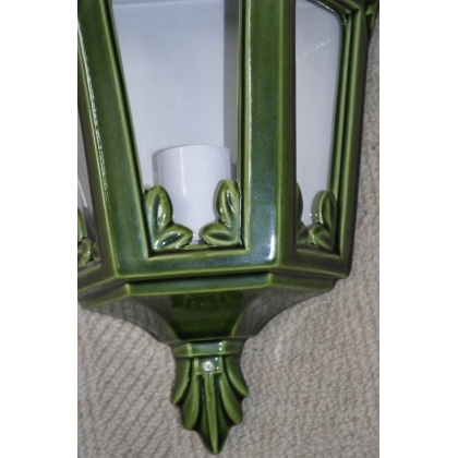  Lanterne Applique en céramique verte sur  Moinat SA  - Antiquités décoration