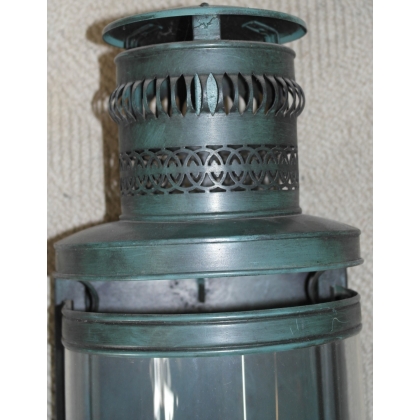  Lanterne Applique en laiton vert à sur  Moinat SA  - Antiquités décoration