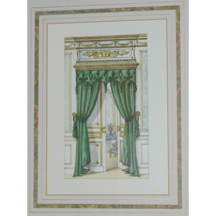 Reproduction engraving of ‘Chelsea curtains’ by Moinat SA – Antiques and decorative items – Engravings, lithographs
