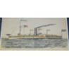 Coloured engraving ‘Steamer Western’ by Moinat SA – Antiques and decorative items – Engravings, lithographs