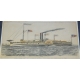 Gravure coloriée "Steamer Western
