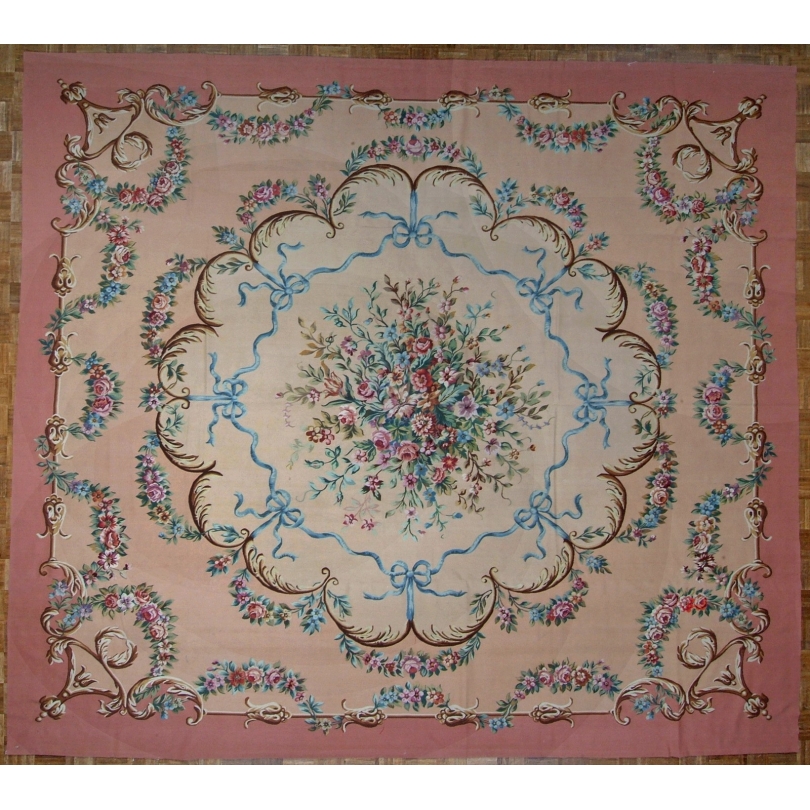 Carpet Aubusson Louis XVI style, drawing