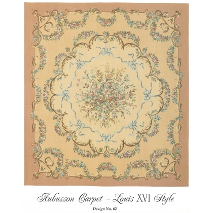  Tapis Aubusson style Louis XVI, dessin sur  Moinat SA  - Antiquités décoration