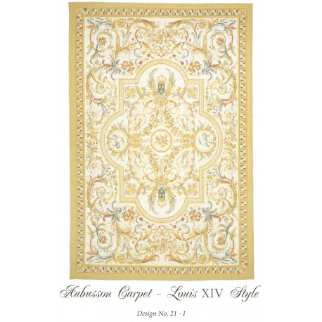  Tapis Aubusson style Louis XIV, dessin sur  Moinat SA  - Antiquités décoration