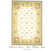 Alfombra Aubusson estilo Louis Philippe,