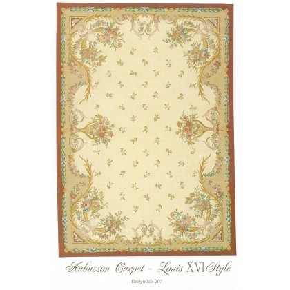  Tapis Aubusson style Louis XVI, dessin sur  Moinat SA  - Antiquités décoration