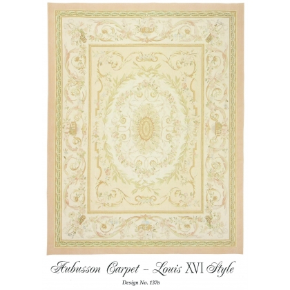  Tapis Aubusson style Louis XVI, dessin sur  Moinat SA  - Antiquités décoration