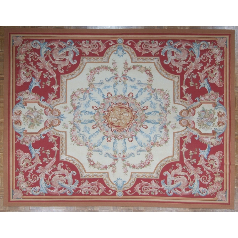 Carpet Aubusson Louis XVI style, drawing