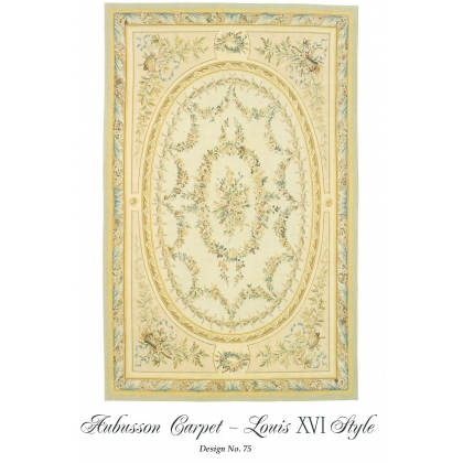  Tapis Aubusson style Louis XVI, dessin sur  Moinat SA  - Antiquités décoration