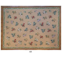 Tapis Aubusson motif à fleurs, dessin 68