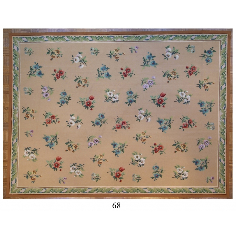 奥布松地毯的图案的鲜花，绘制68