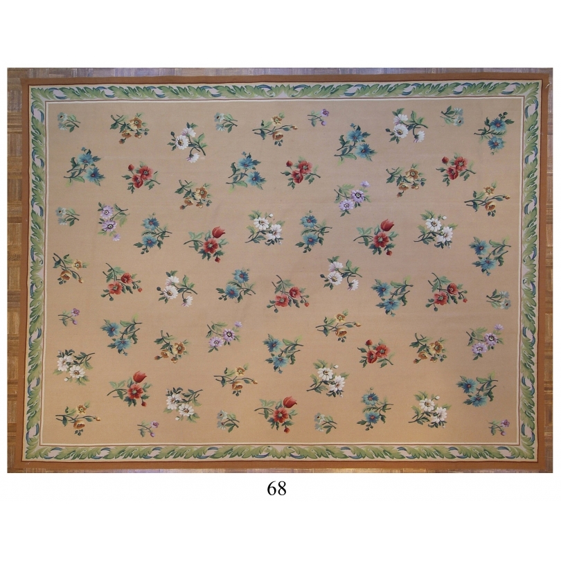 Tapis Aubusson motif à fleurs, dessin 68