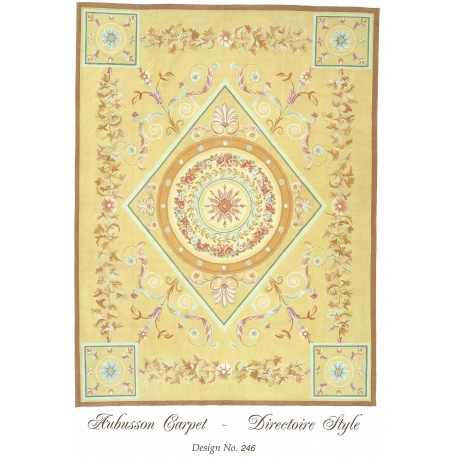 Tapis Aubusson style Directoire, dessin sur  Moinat SA  - Antiquités décoration