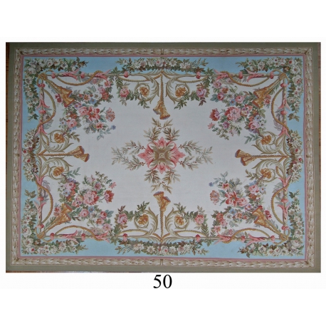  Tapis Aubusson style Louis XVI, dessin sur  Moinat SA  - Antiquités décoration
