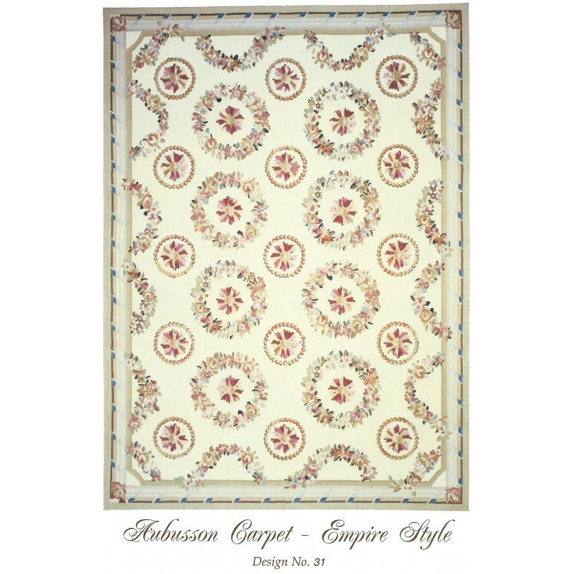 Tapis Aubusson style Empire, dessin 31