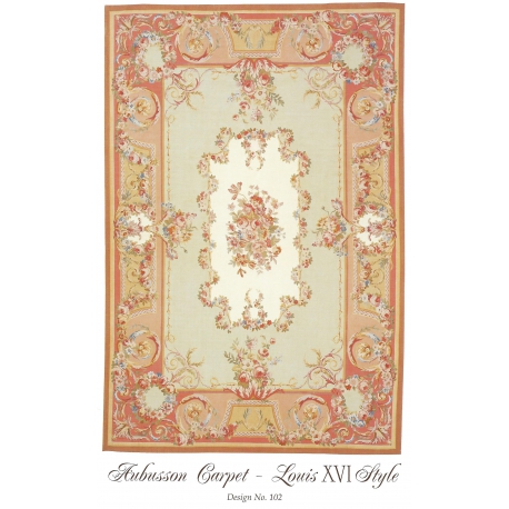  Tapis Aubusson style Louis XVI, dessin sur  Moinat SA  - Antiquités décoration