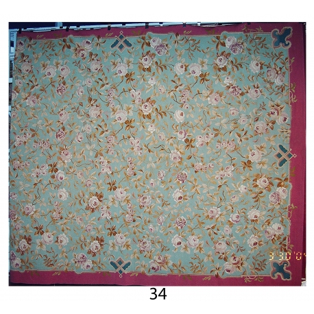  Tapis Aubusson style Louis XVI, dessin sur  Moinat SA  - Antiquités décoration