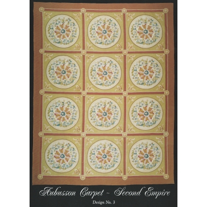  Tapis Aubusson style Empire, dessin 3 sur  Moinat SA  - Antiquités décoration