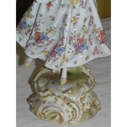 Pair of figurines: ‘Woman’ and ‘Man’ by Moinat SA – Antiques and decorative items