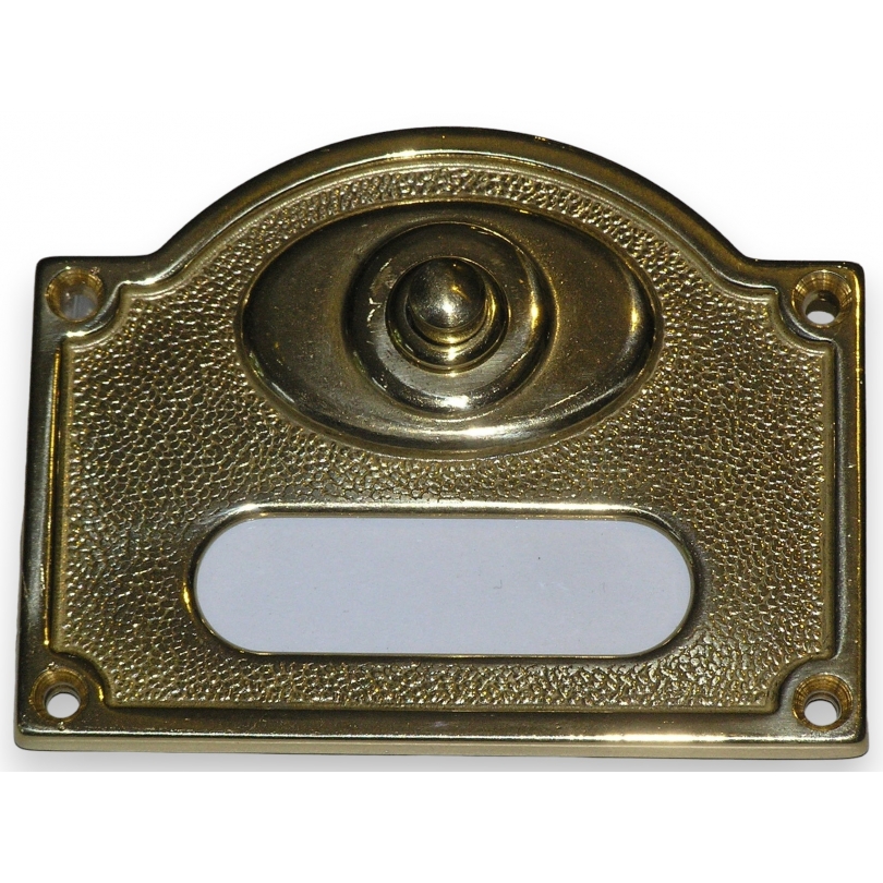 Rectangular doorbell plate, made of brass, from  Moinat SA  - Antiques and home décor