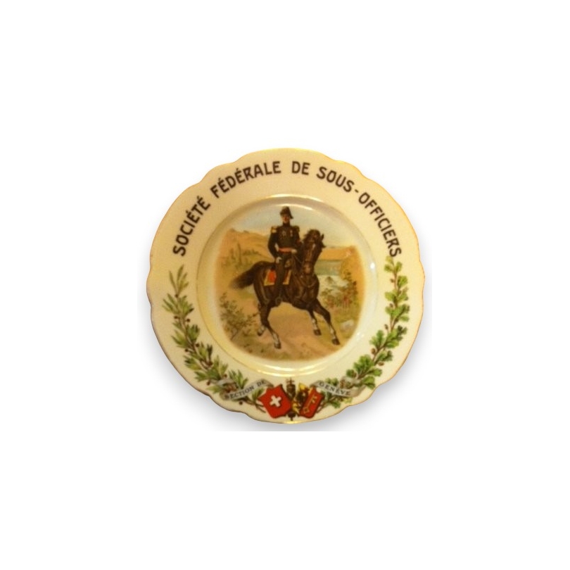  Assiette "Société fédérale de sur  Moinat SA  - Antiquités décoration