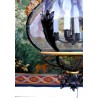 Lanterne style Baroque peinte en noir.