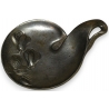 Cendrier 1900 "Cyclamens", en bronze