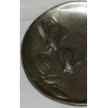 Cendrier 1900 \"Cyclamens\", en bronze