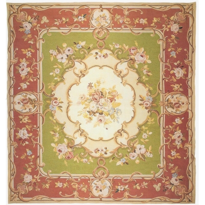  Tapis Aubusson style Louis Philippe, sur  Moinat SA  - Antiquités décoration
