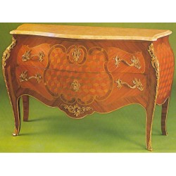  Commode style Louis XV ventrue en bois sur  Moinat SA  - Antiquités décoration