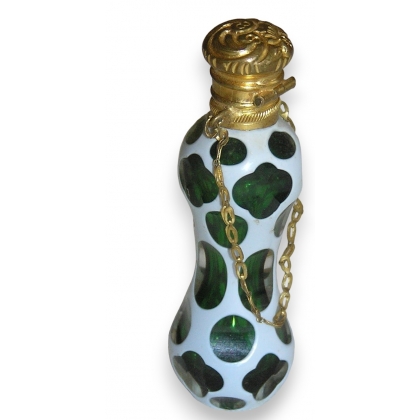 Flacon à sel Napoléon III en verre