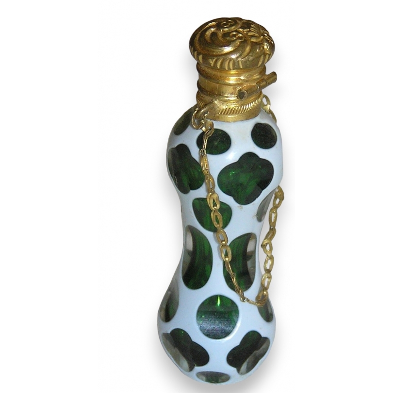 Flacon à sel Napoléon III en verre