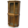 Vitrine galbée style Henry II à 2
